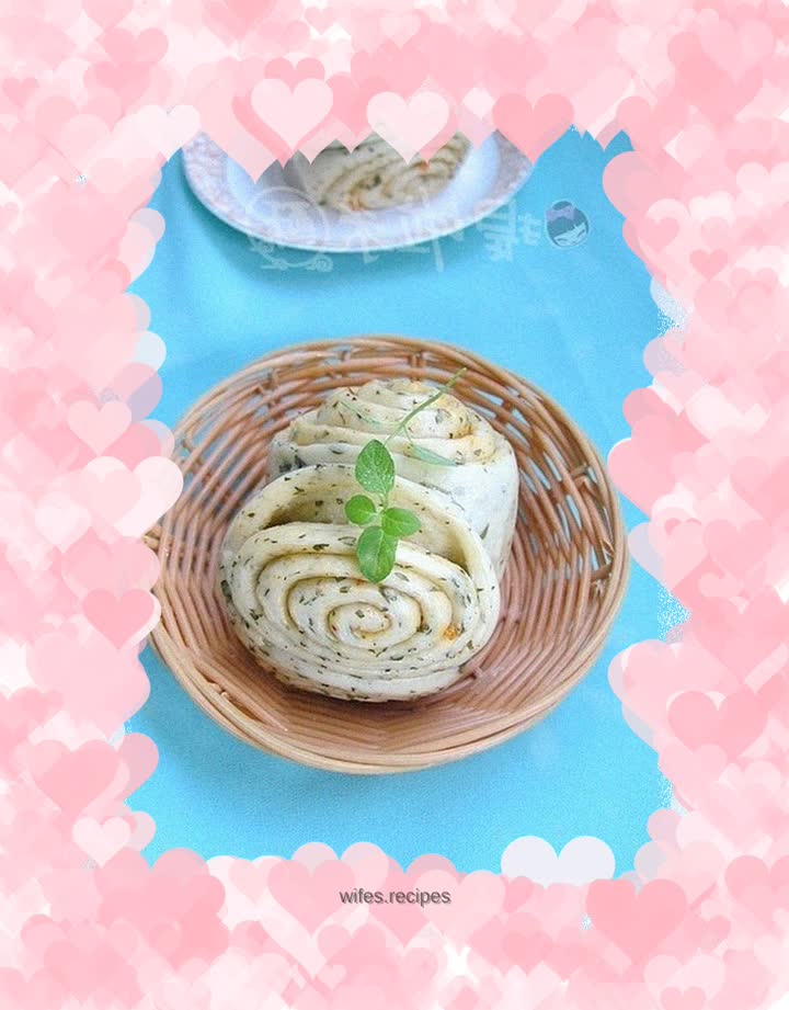 [Teach you how to make the simplest flower rolls] I love this special taste - small pepper leaf flower rolls