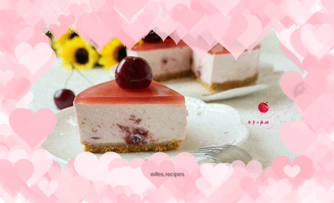 No-Bake Cherry Jam Cheesecake