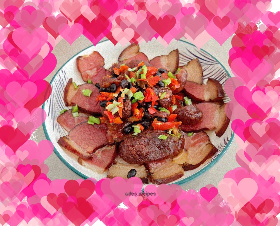 Steamed bacon and sausage