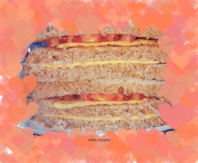Cheese Egg Tomato Whole Wheat Sandwich