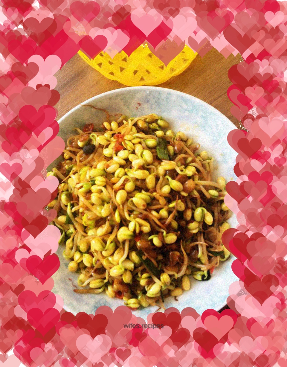 Stir-fried bean sprouts