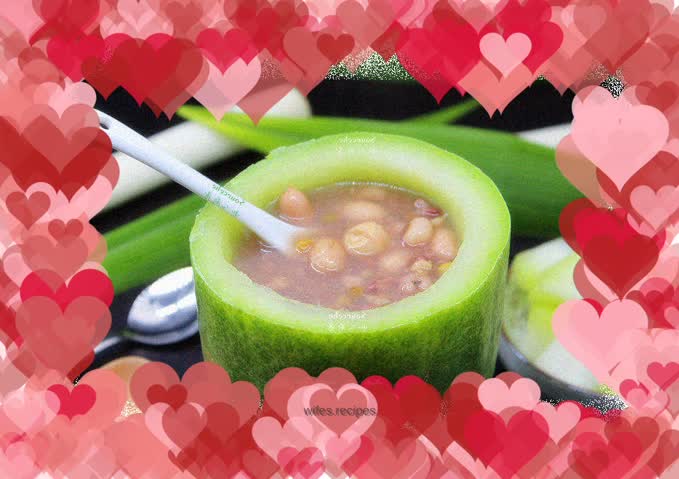 Eight-treasure bean and winter melon cup