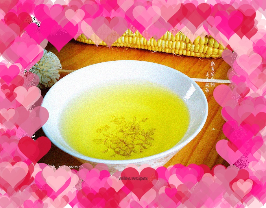 To lose weight and reduce swelling, corn silk tea