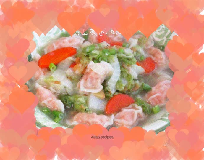 Swallow dumplings and stewed cabbage