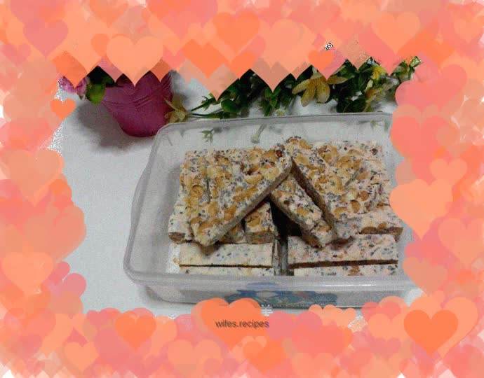 Microwave Peanut Sesame Nougat