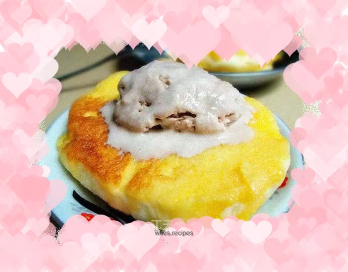 Different ways to eat leftover steamed buns - golden ice cream steamed bun slices