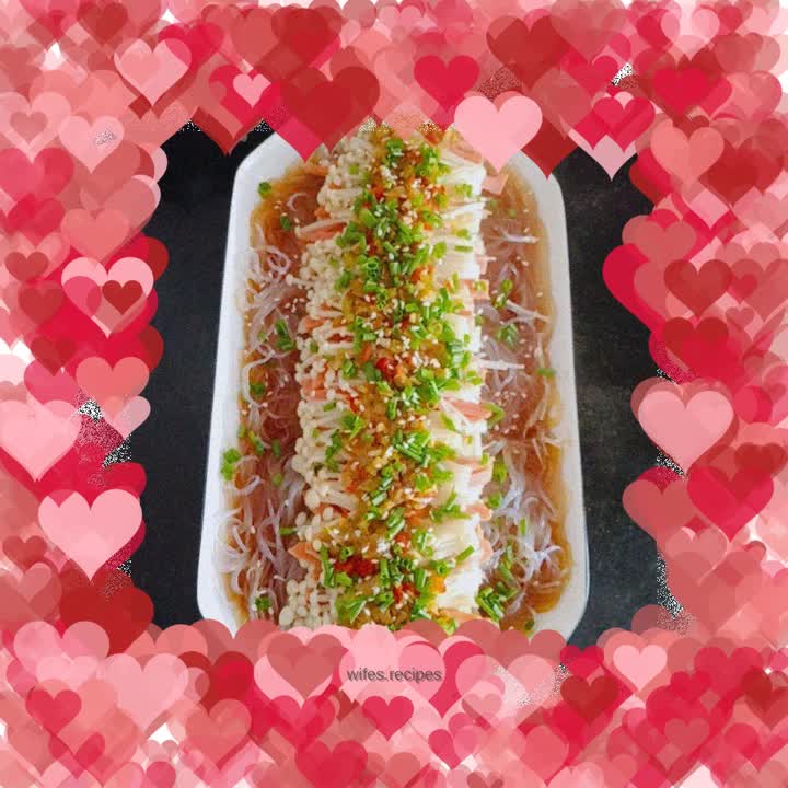 Stir-fried Enoki Mushrooms