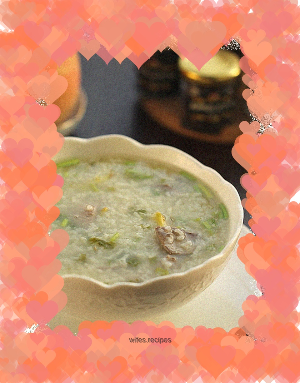Coriander Pork Liver Yin Rice Porridge