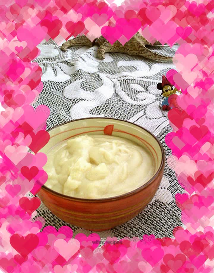 Fried noodles with milk porridge