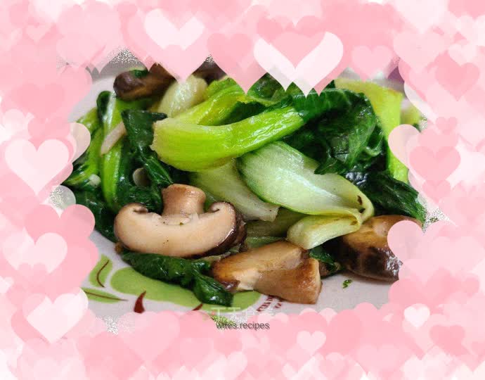 Stir-fried Mushrooms with Green Vegetables