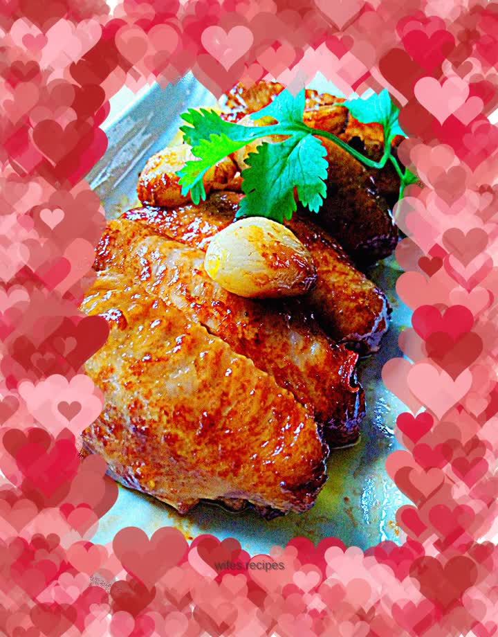 Braised medium wings