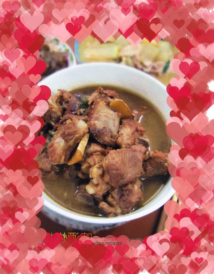 Beer-roasted pork ribs