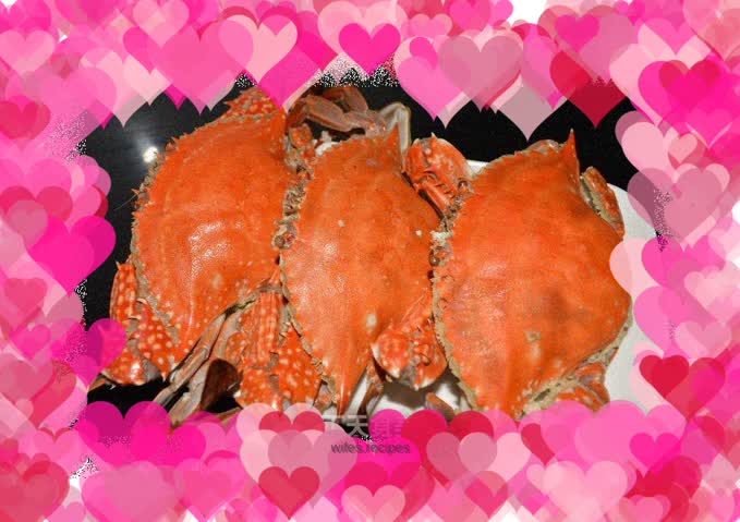 Steamed sea crab