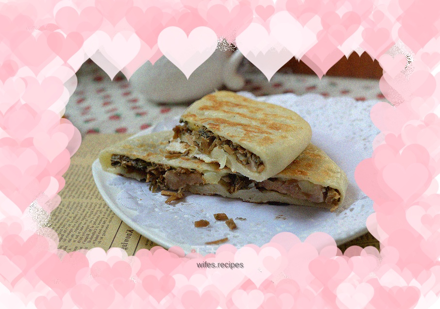 Linhai Potato, Plum and Vegetable Wheat Cake