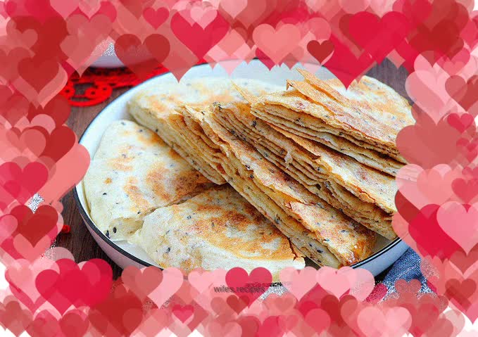 Black sesame brown sugar dough cake