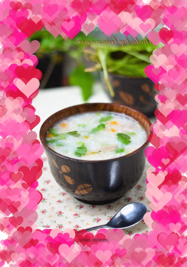 Carrot and mutton porridge