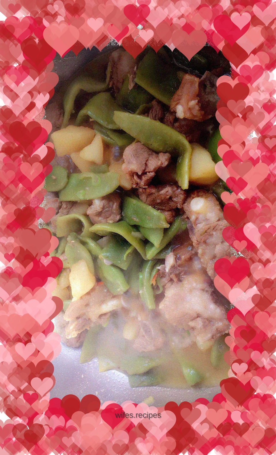 Pork Ribs Stewed with Beans and Potatoes