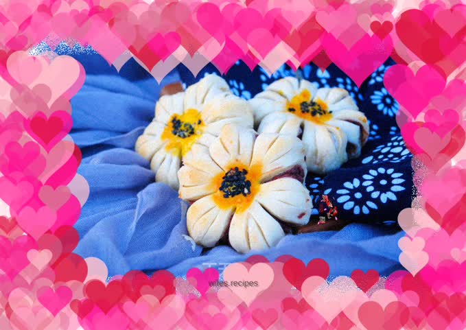 【Zhejiang】Sunflower Cake with Bean Paste Filling