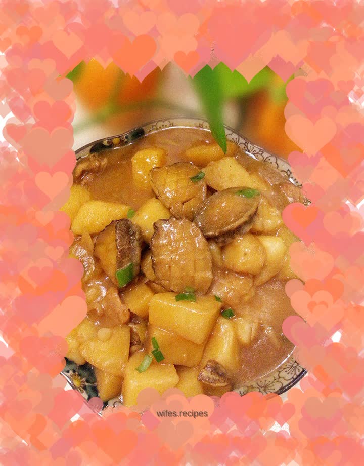 Abalone stewed with potatoes