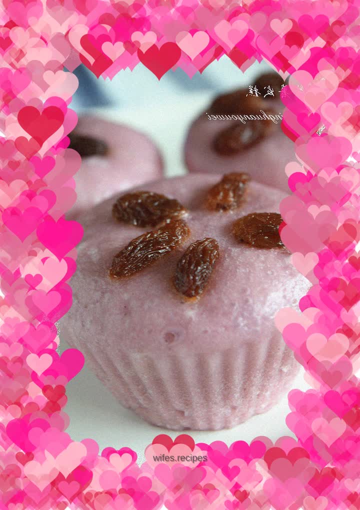 Purple sweet potato cake - a touch of beauty