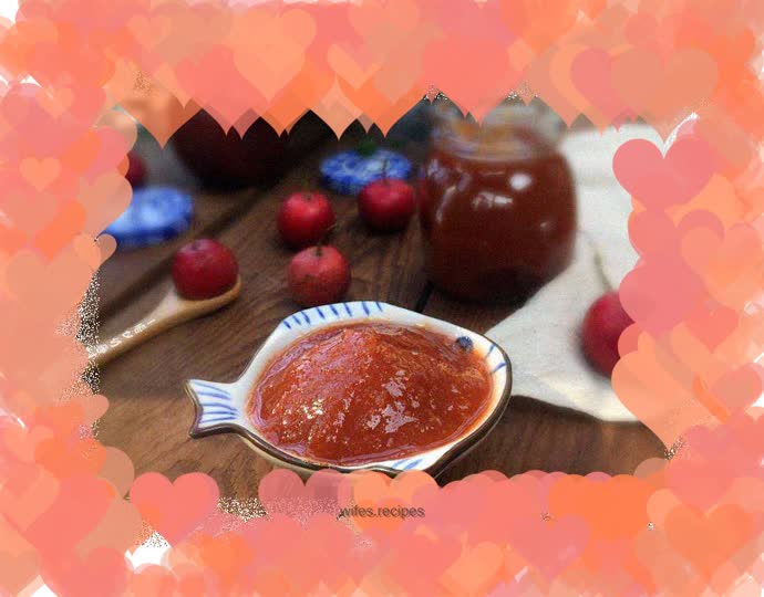 Sweet and sour appetizing hawthorn sauce