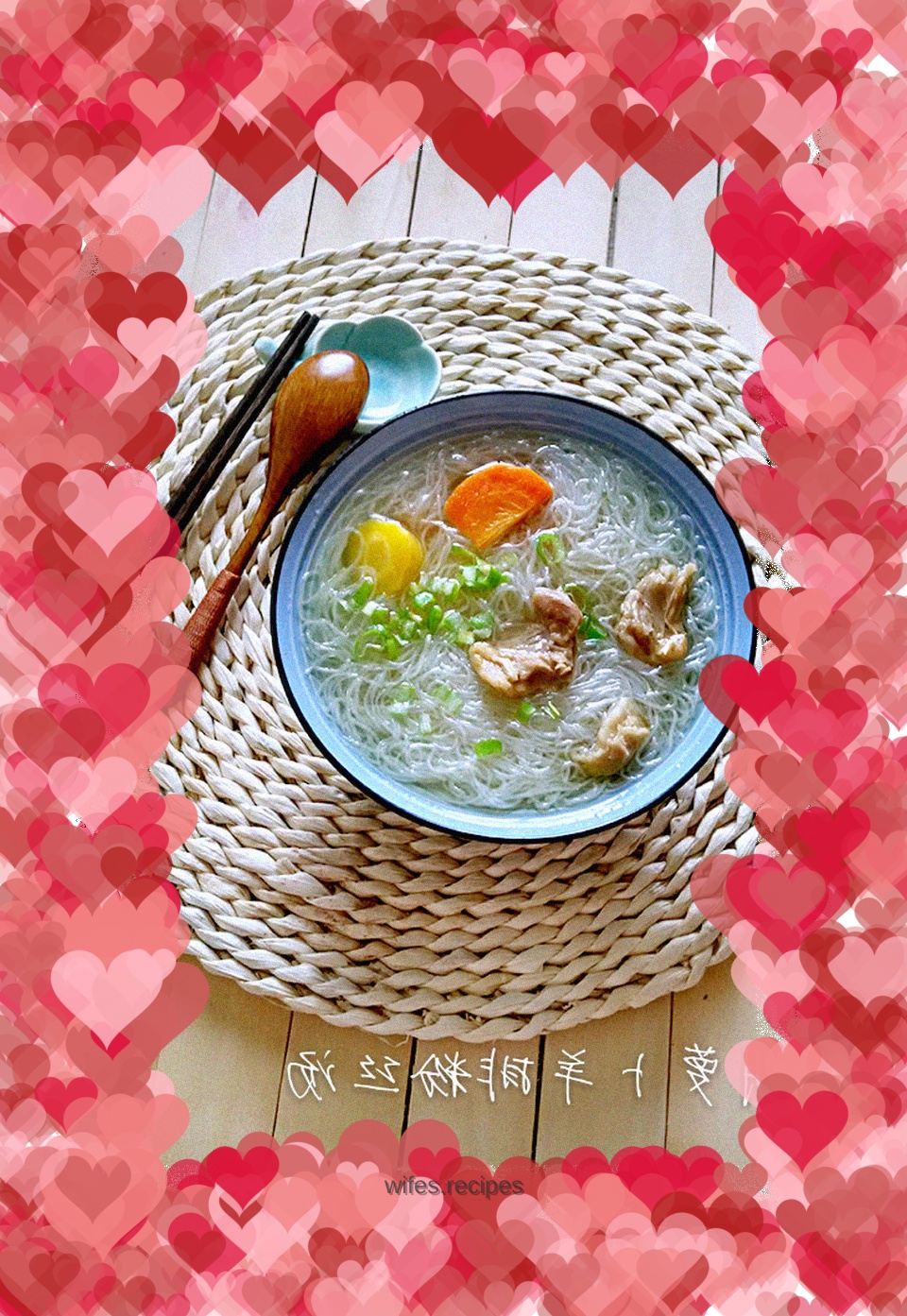 Carrot, Lamb Chops and Vermicelli Soup