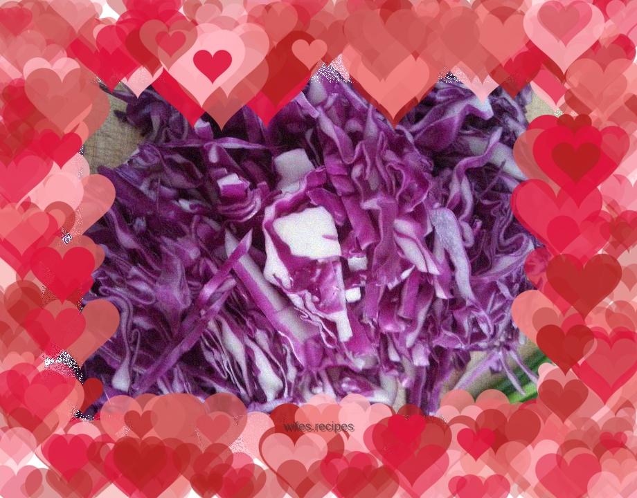 Cold purple cabbage