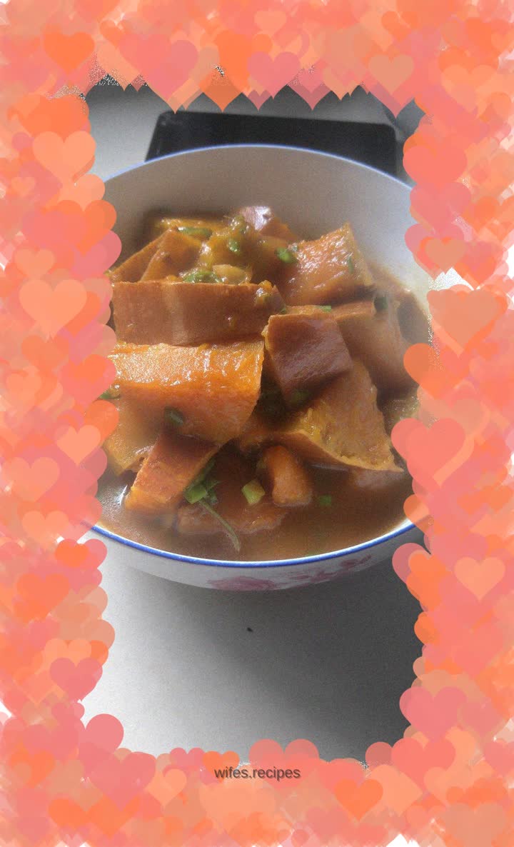 Simple and nutritious braised pumpkin