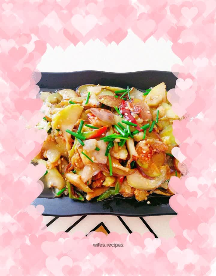 Stir-fried autumn eggplant