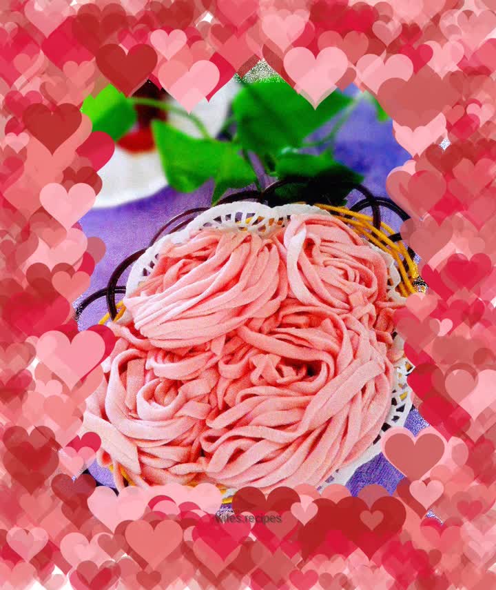 Amaranth hand-made noodles