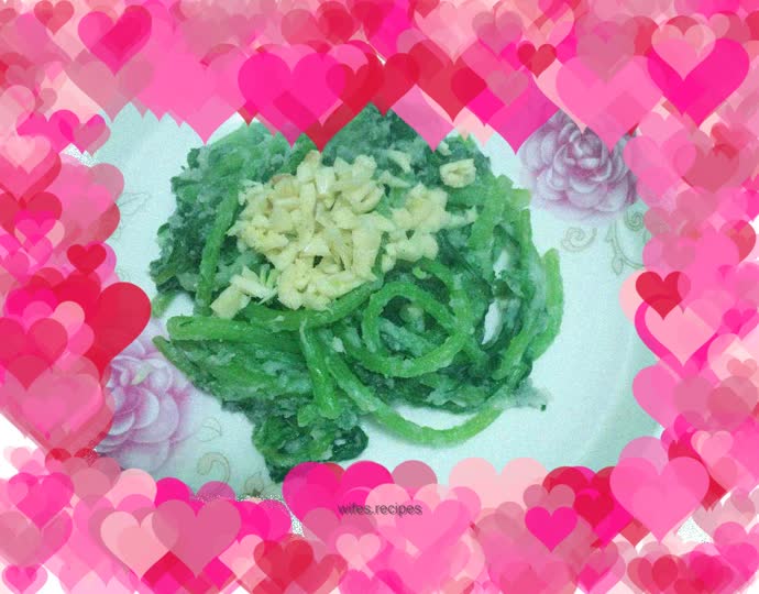 Healthy Steamed Vegetable Chrysanthemum Stems