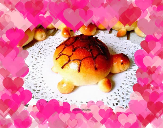Little turtle meat floss bread