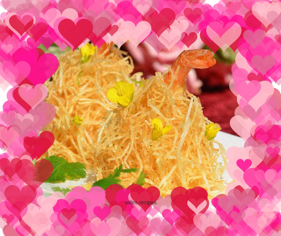 Golden Salad with Anchovy Shrimp