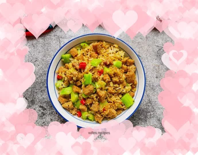 Stir-fried Quinoa Rice with Cucumber and Beef