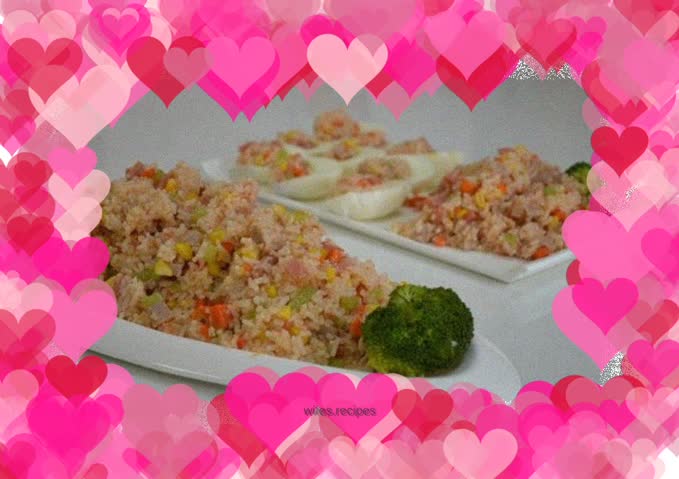 Extra large plate of assorted fried rice