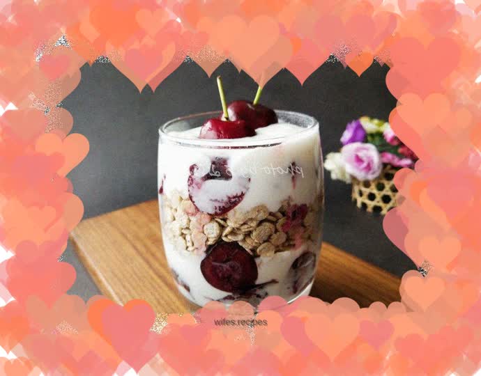 Cherry Buckwheat Yogurt Salad