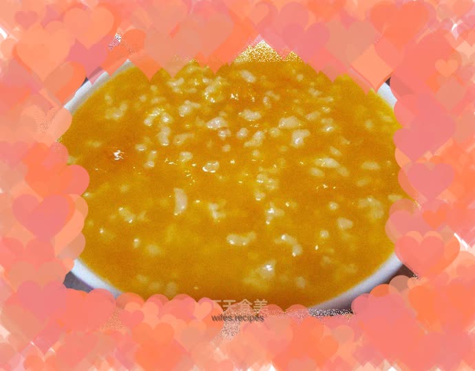 Pumpkin rice porridge