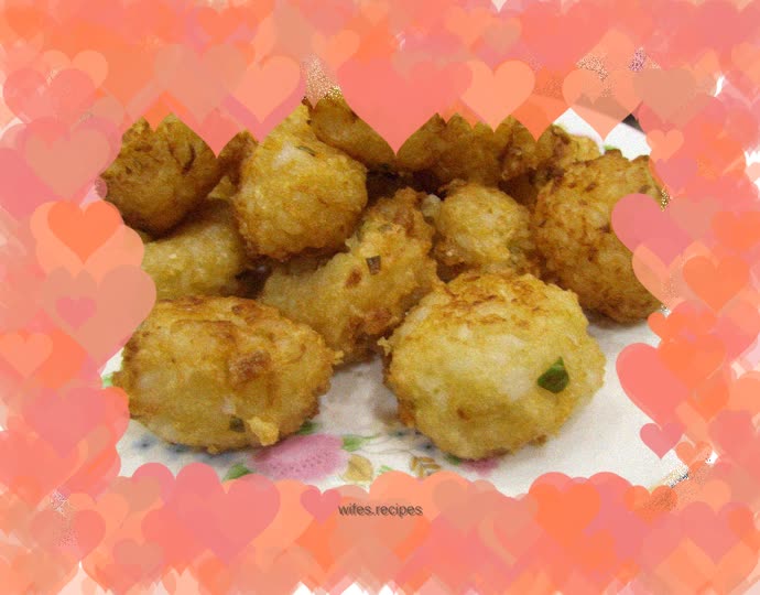Fried radish meatballs