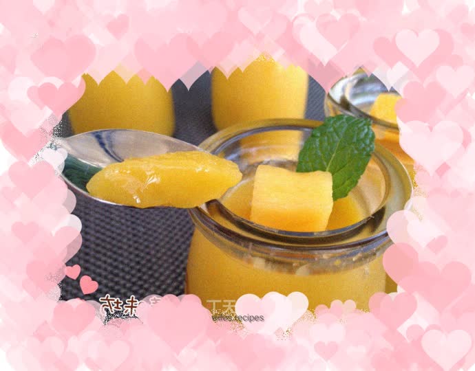 Love the mango season! 【Coconut Mango Pudding】
