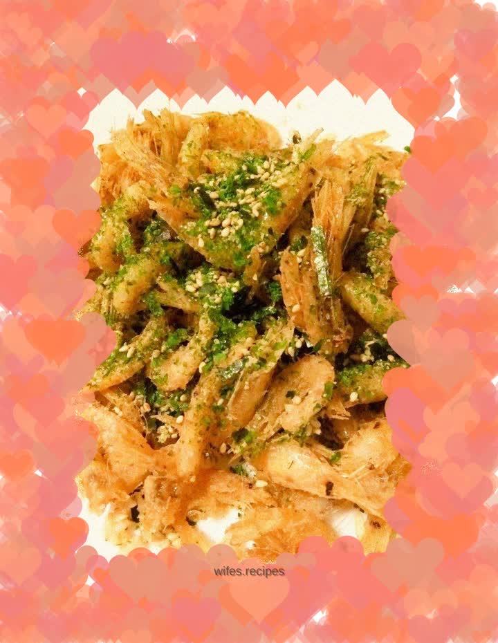 Garlic seaweed river shrimp