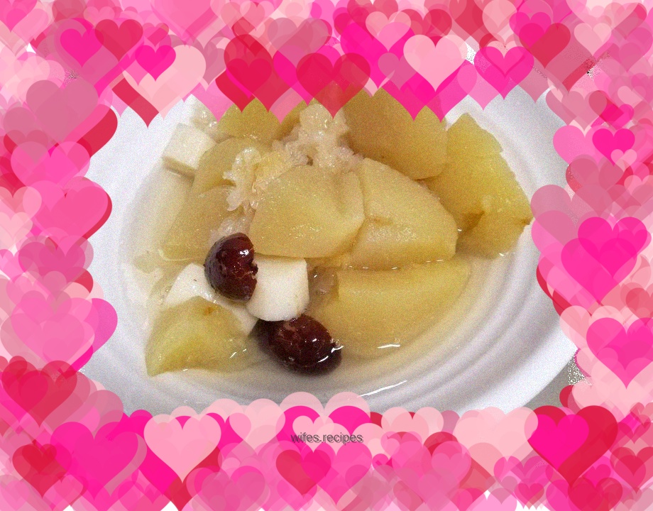 Apple Series 3: Sweet Apple, Yam and Tremella Soup