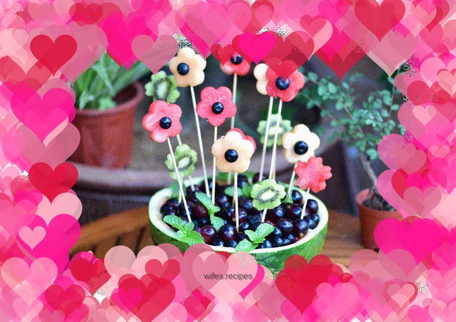 Let happiness bloom like a flower! 【Watermelon potted fruit platter】