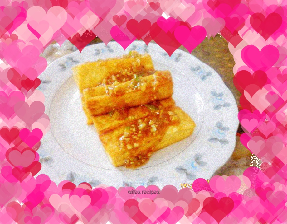Tofu with sauce