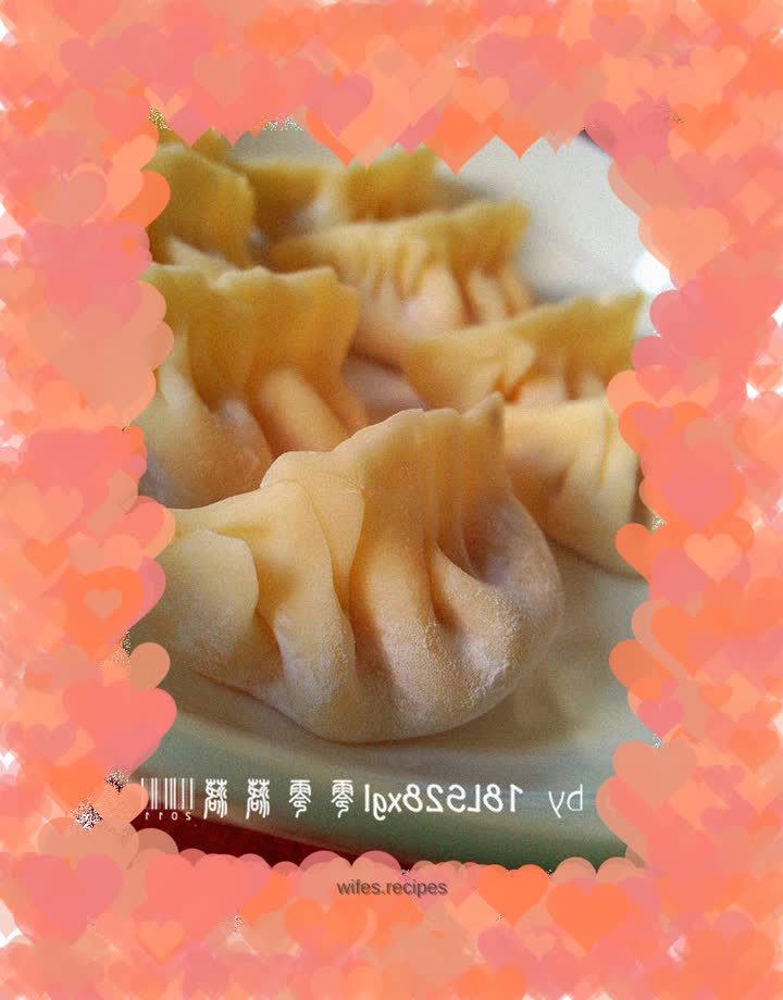 Homemade carrot stuffed dumplings