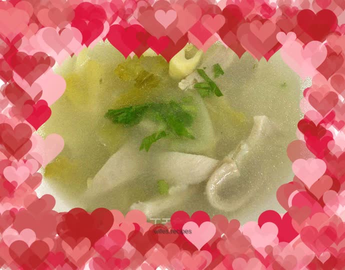 Pork belly and pickle soup