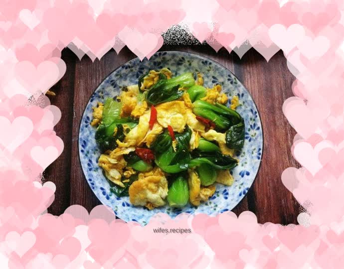 Shanghai green scrambled eggs