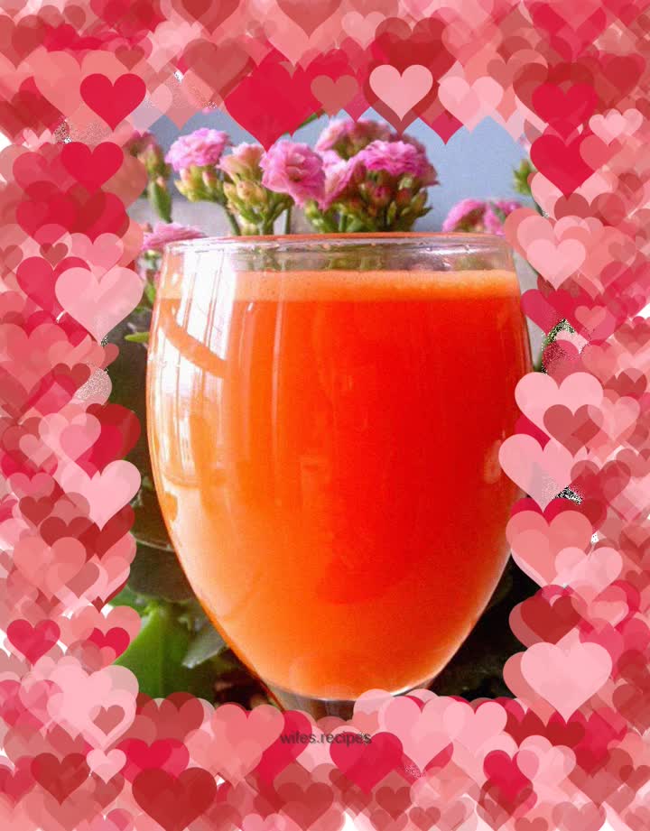 Beauty and health—apple and carrot juice