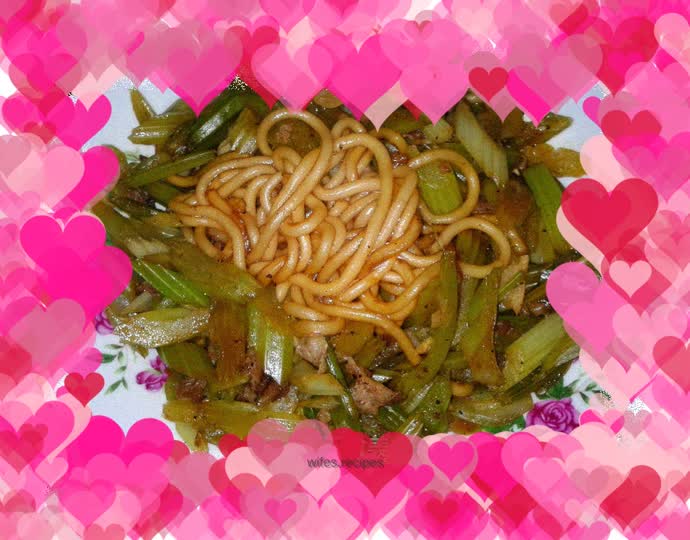 Fried Celery Noodles