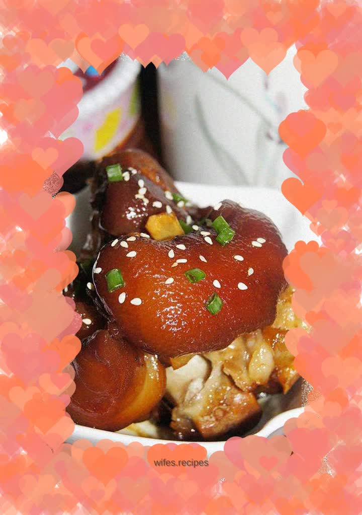 Beer roasted pork trotters