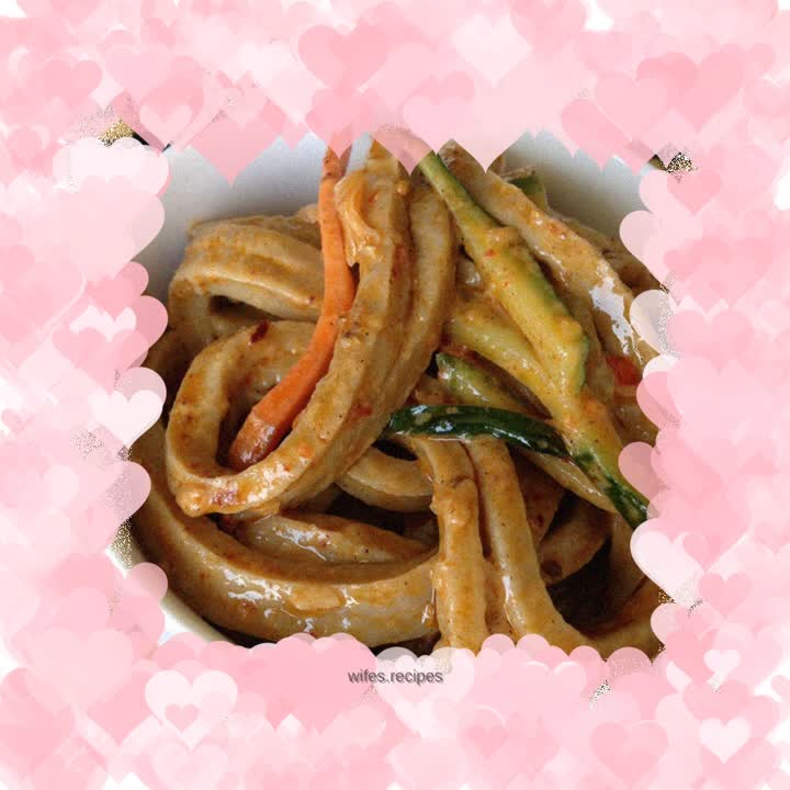 Sesame sauce oatmeal noodles